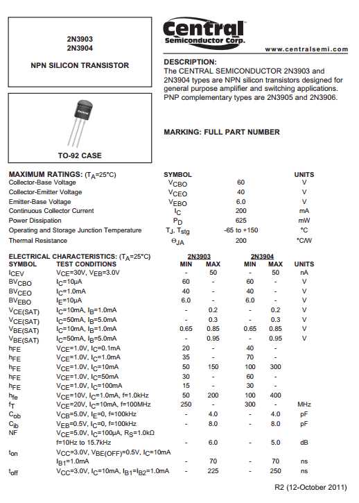 datasheet-for-2n3904-transistor datasheet-for-2n3904-transistor