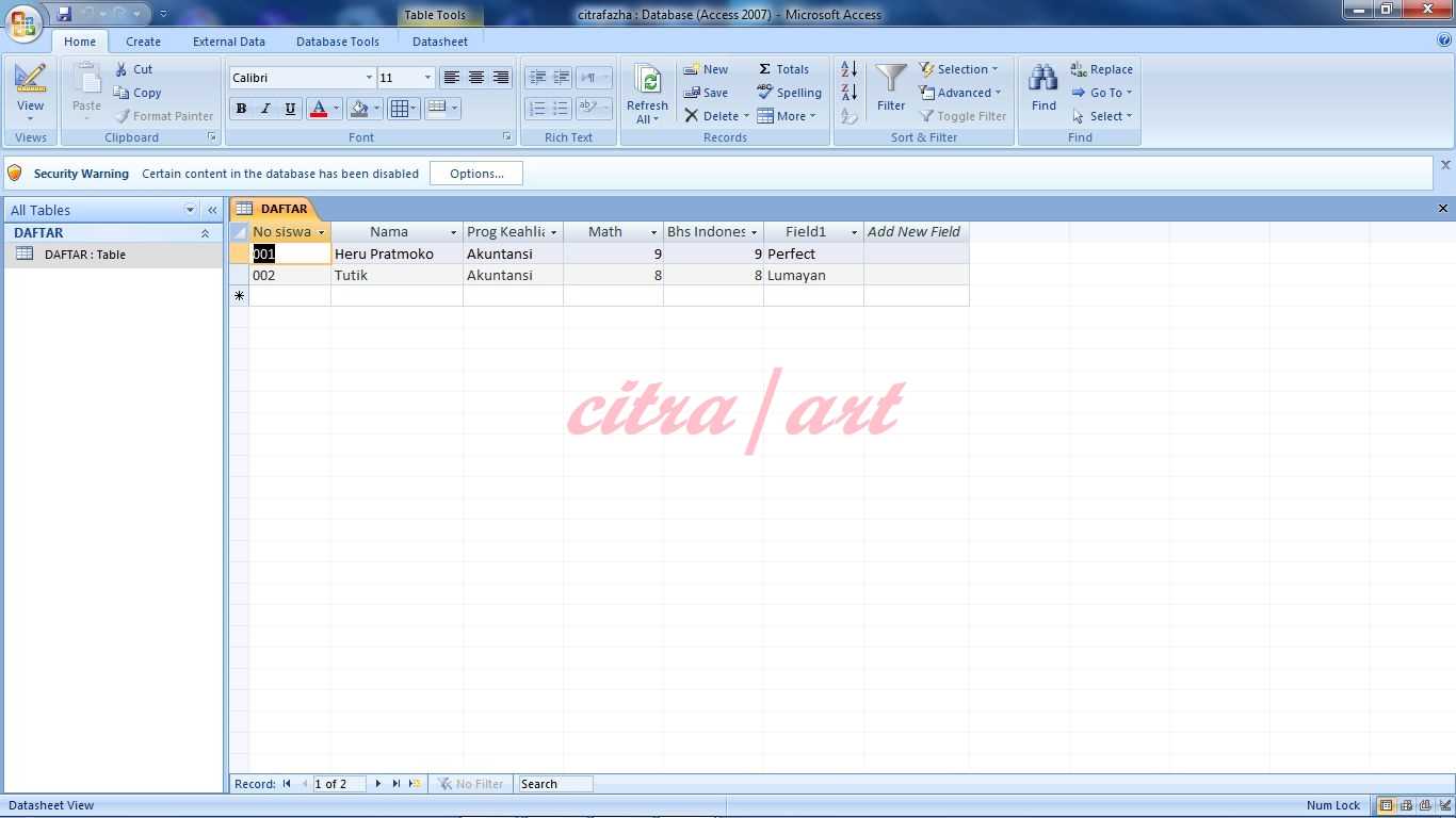 datasheet-view-in-ms-access