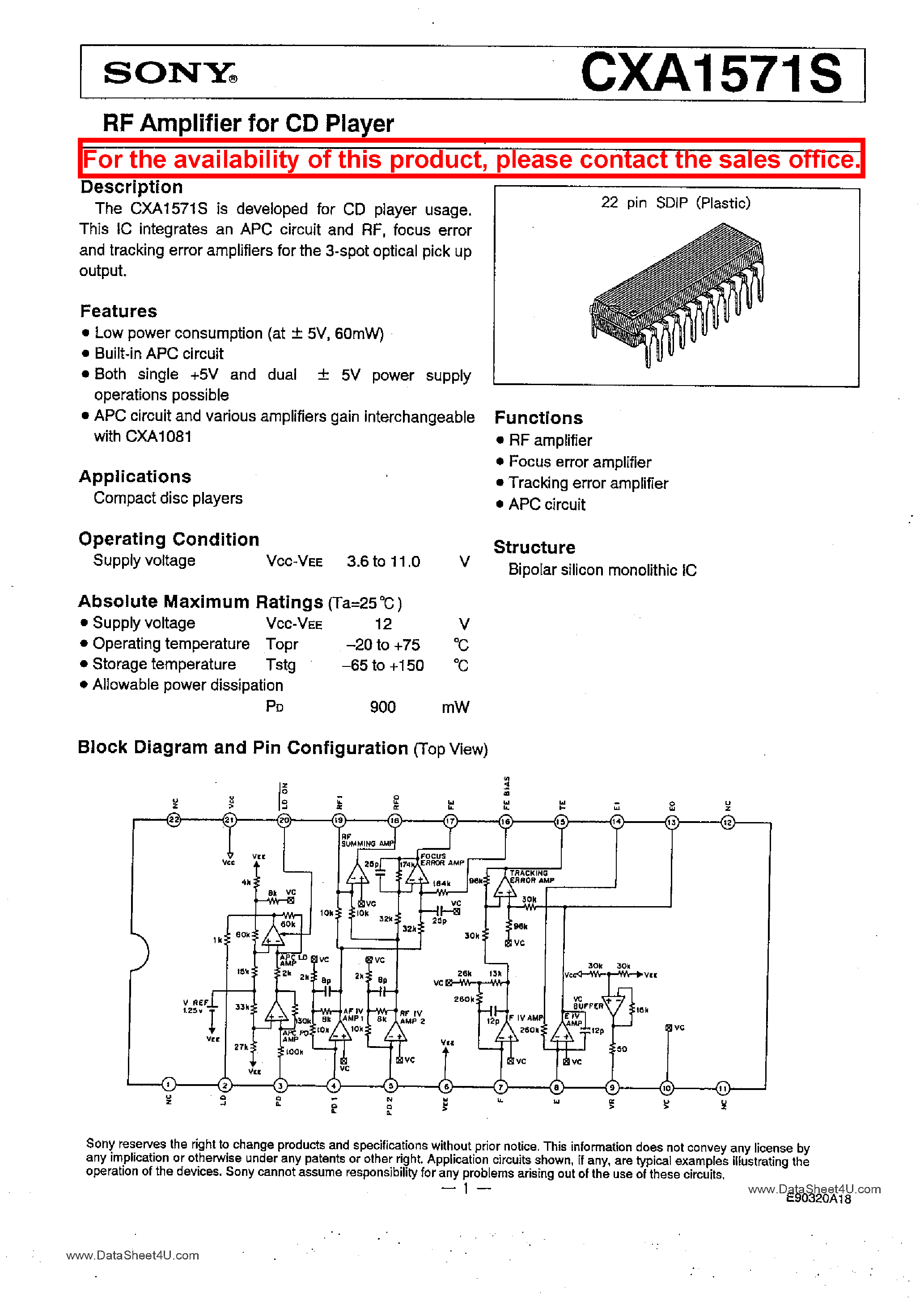 sony-datasheet