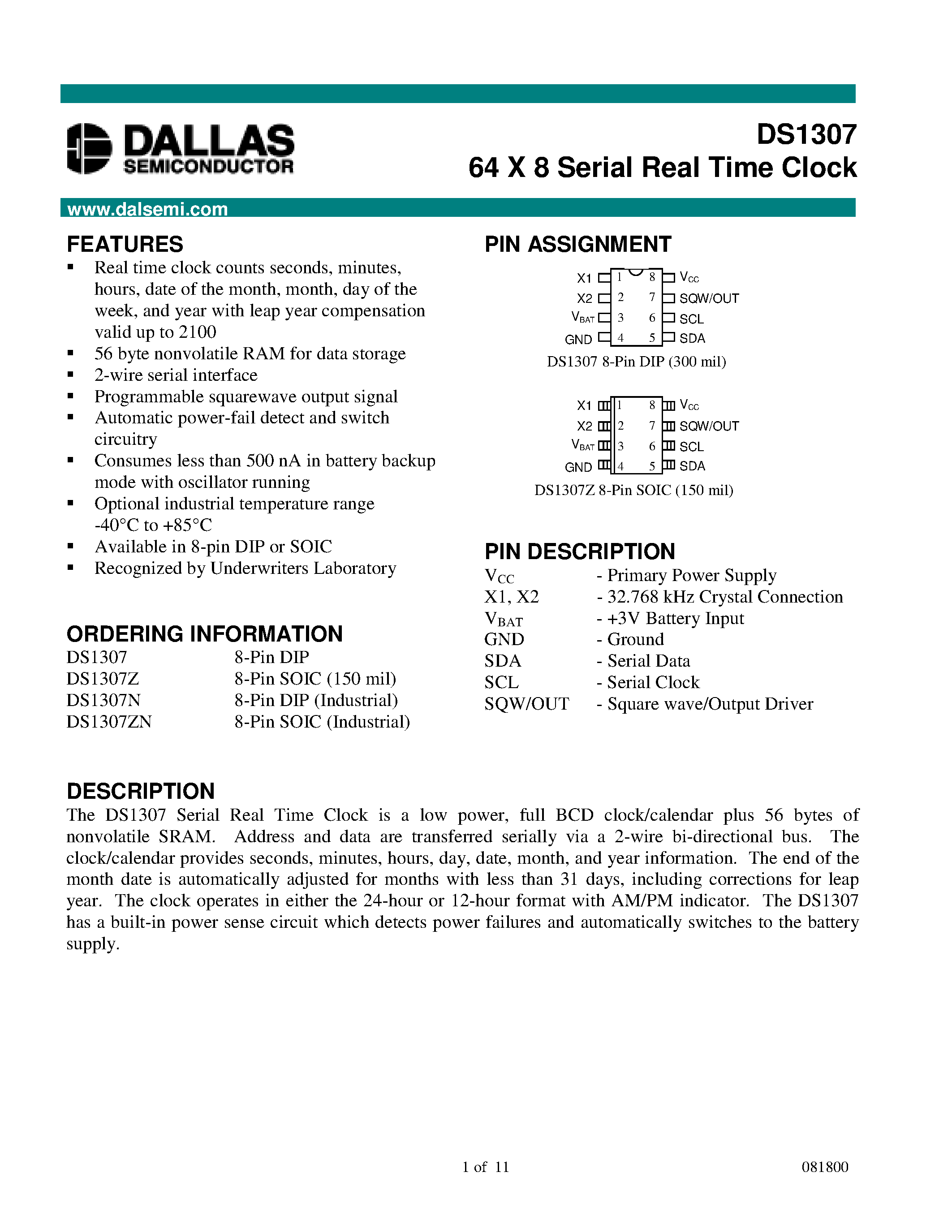 ds1307n-datasheet