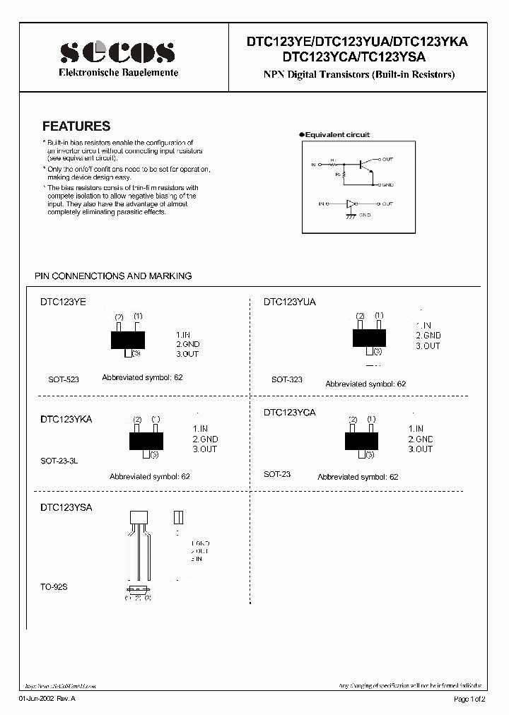 dtc114eu-datasheet