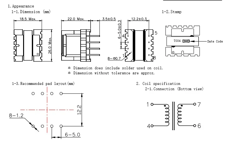 ee22-transformer-datasheet