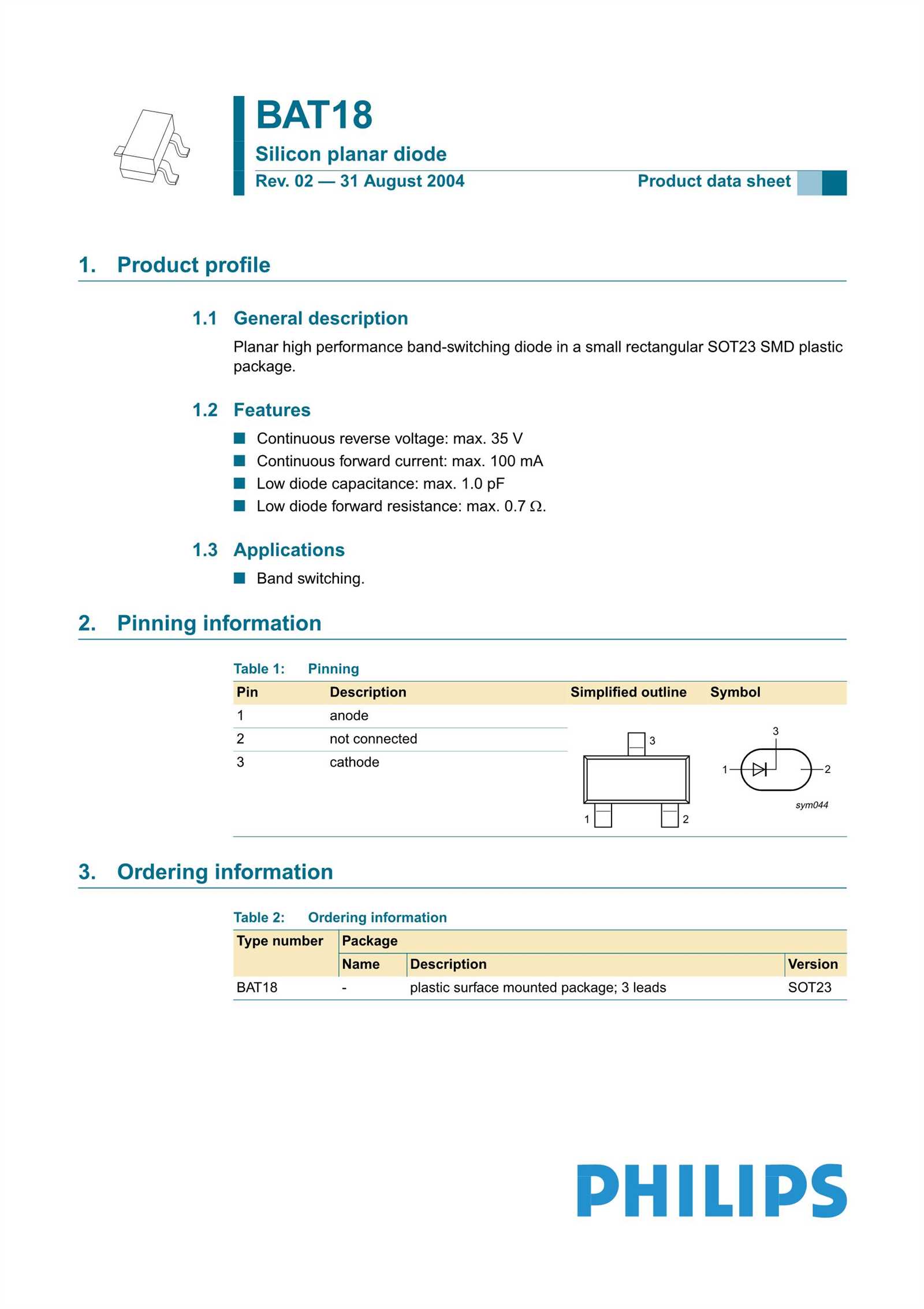 bat18-datasheet