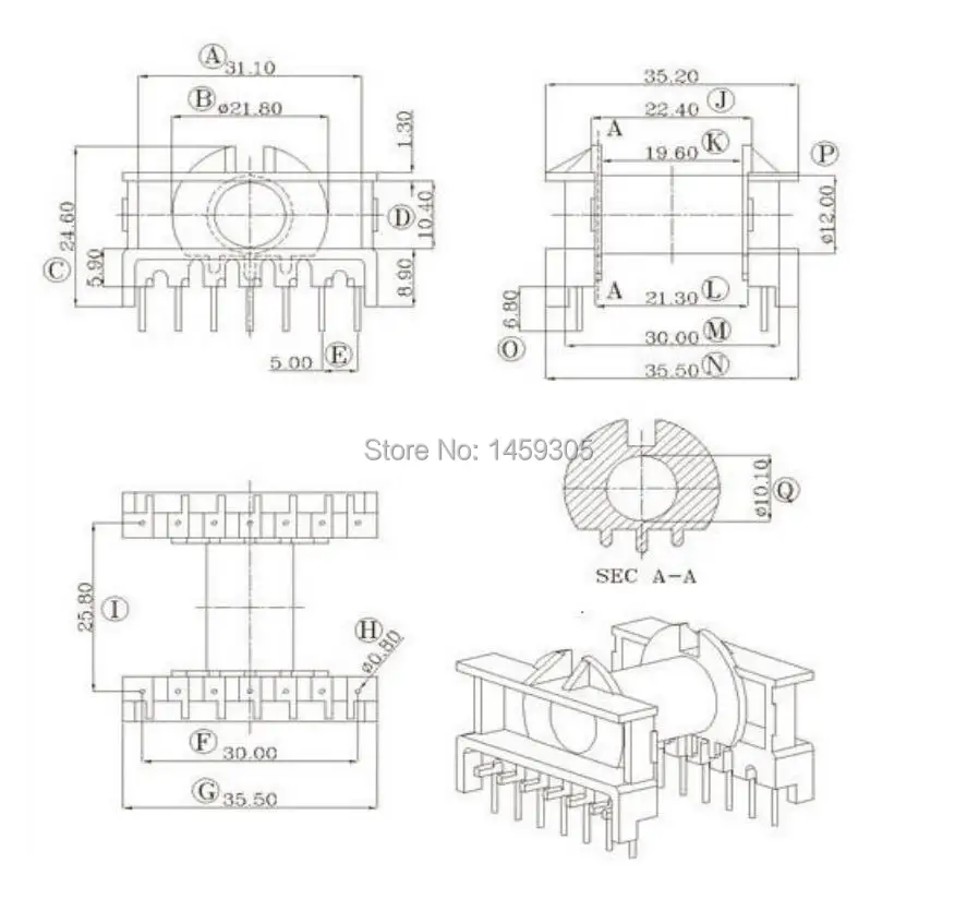 etd29-ferrite-core-datasheet