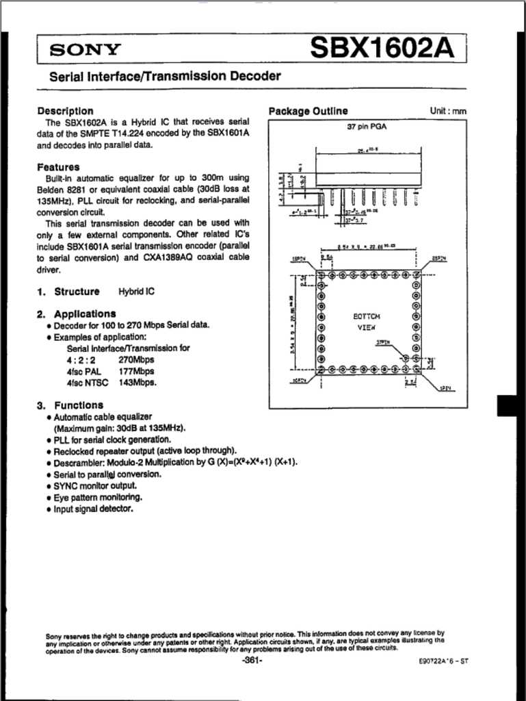 sony-datasheet