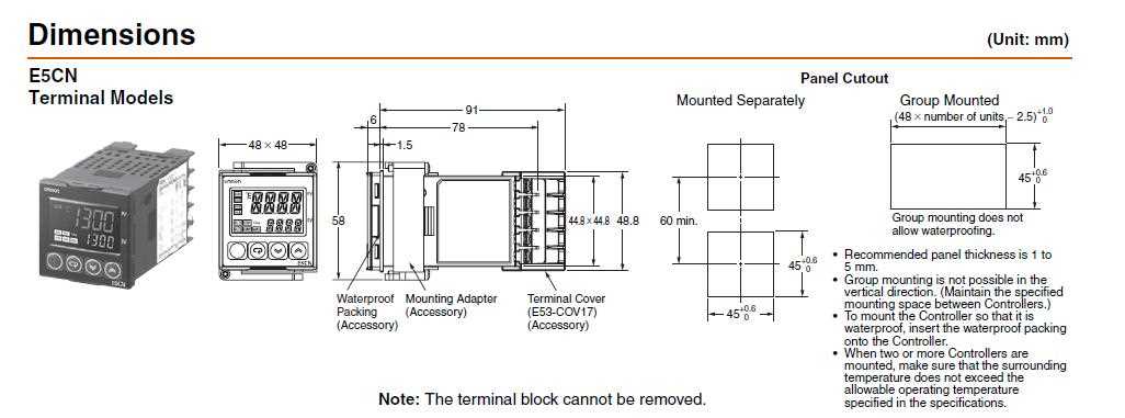 omron-e5cn-r2mt-500-datasheet