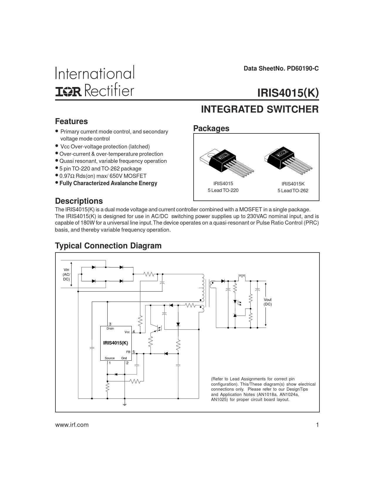 international-rectifier-datasheet international-rectifier-datasheet
