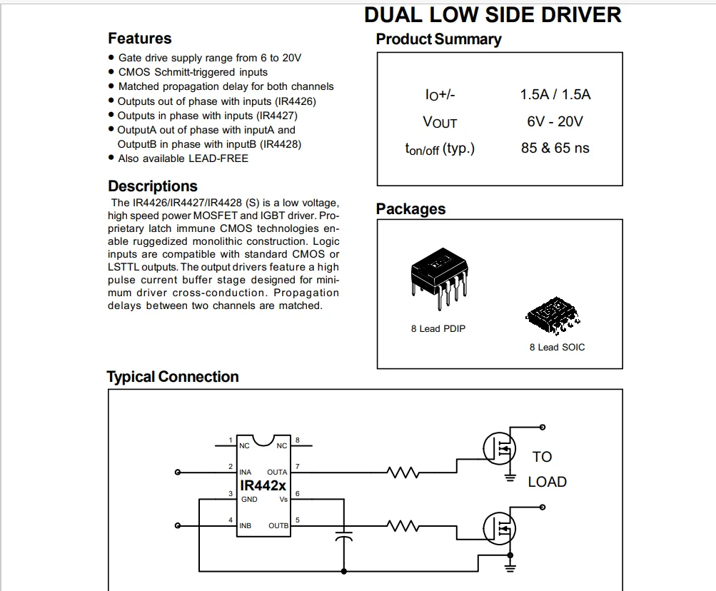 ir-datasheet