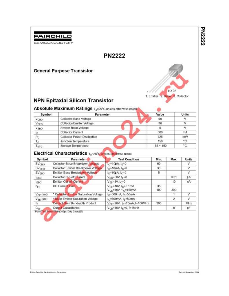 datasheet-pn2222a