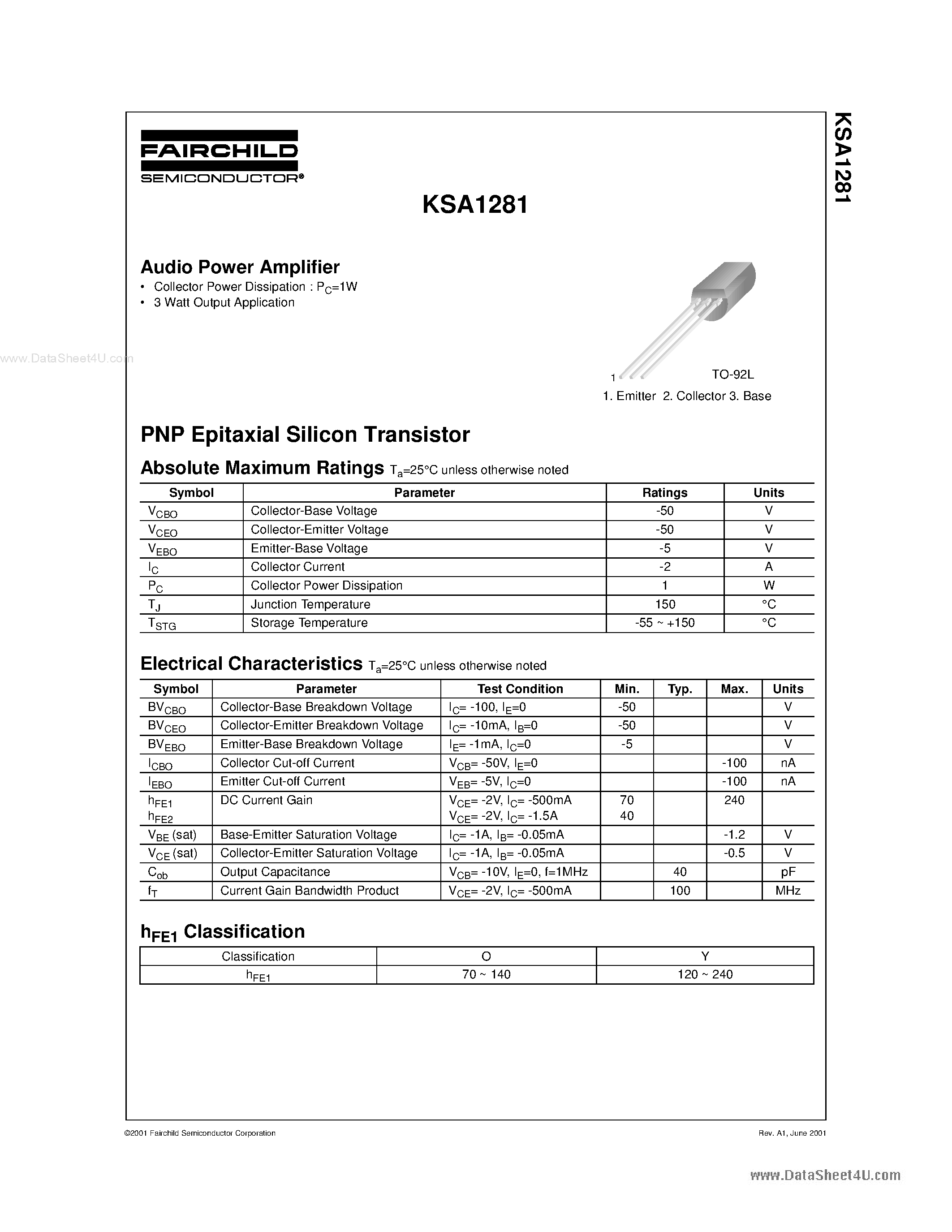 a1281-transistor-datasheet