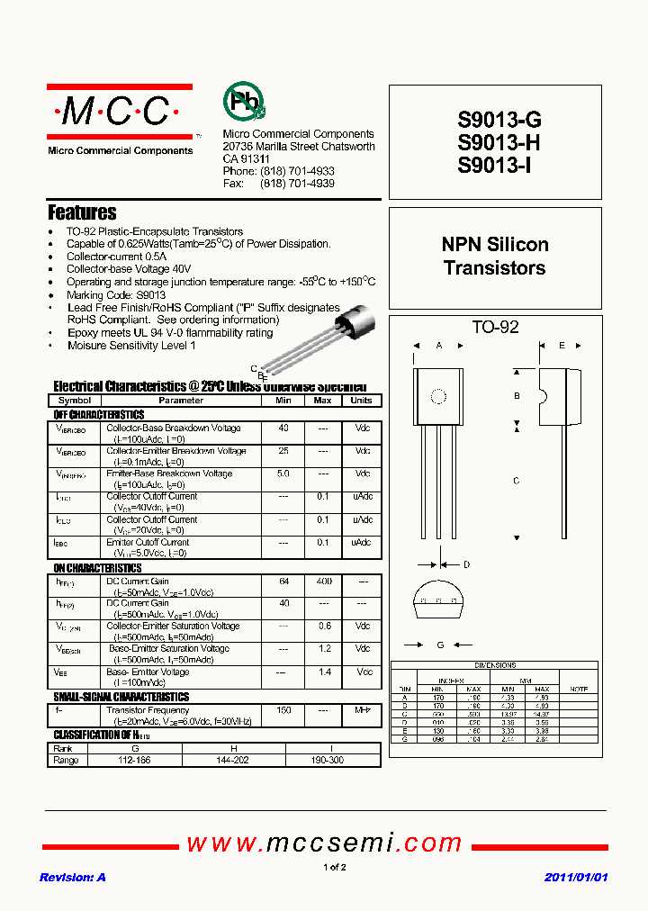 s9013-h331-transistor-datasheet