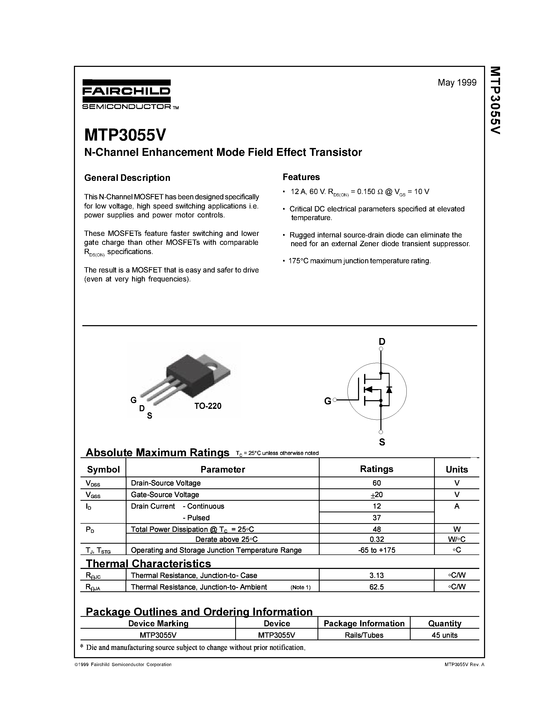 mtp3055-datasheet