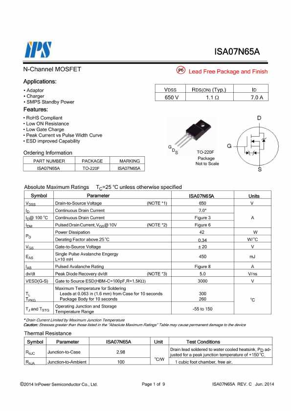 07n65gx-datasheet 07n65gx-datasheet
