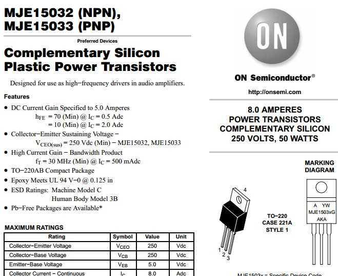 mje15032g-datasheet