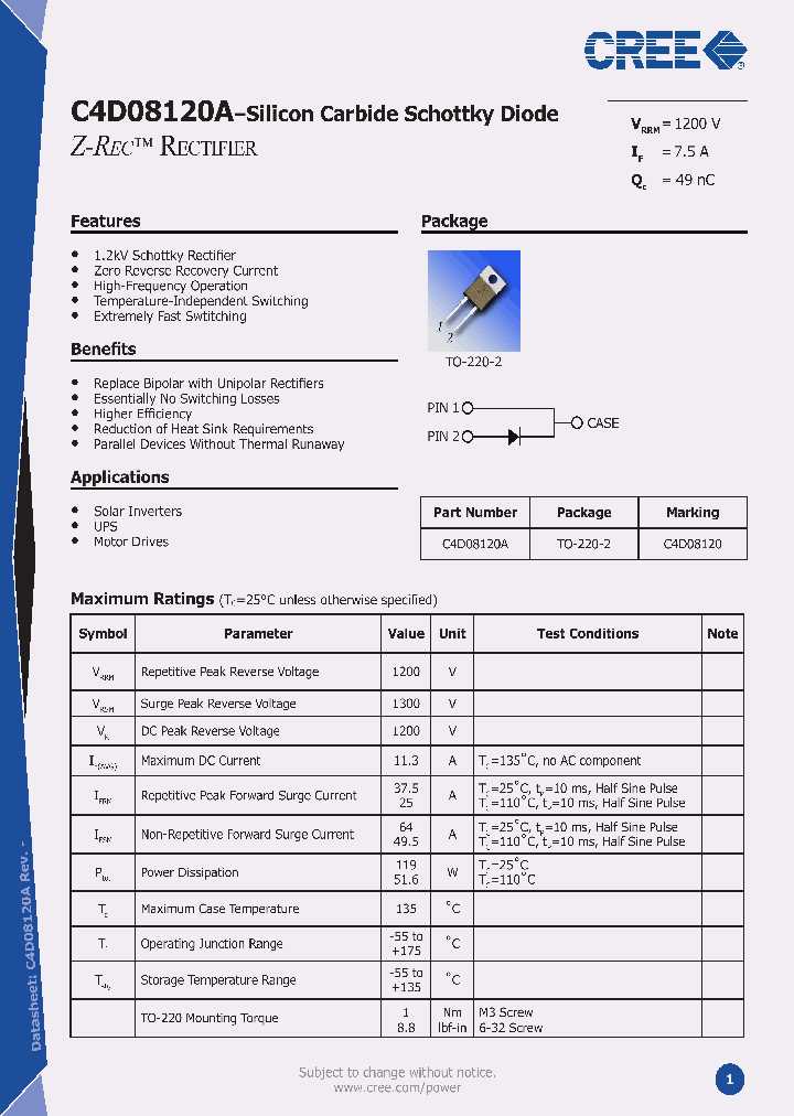 1nu-diode-datasheet