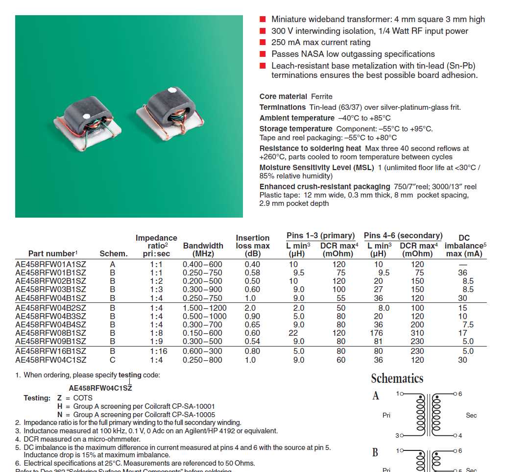 objy2-transformer-datasheet