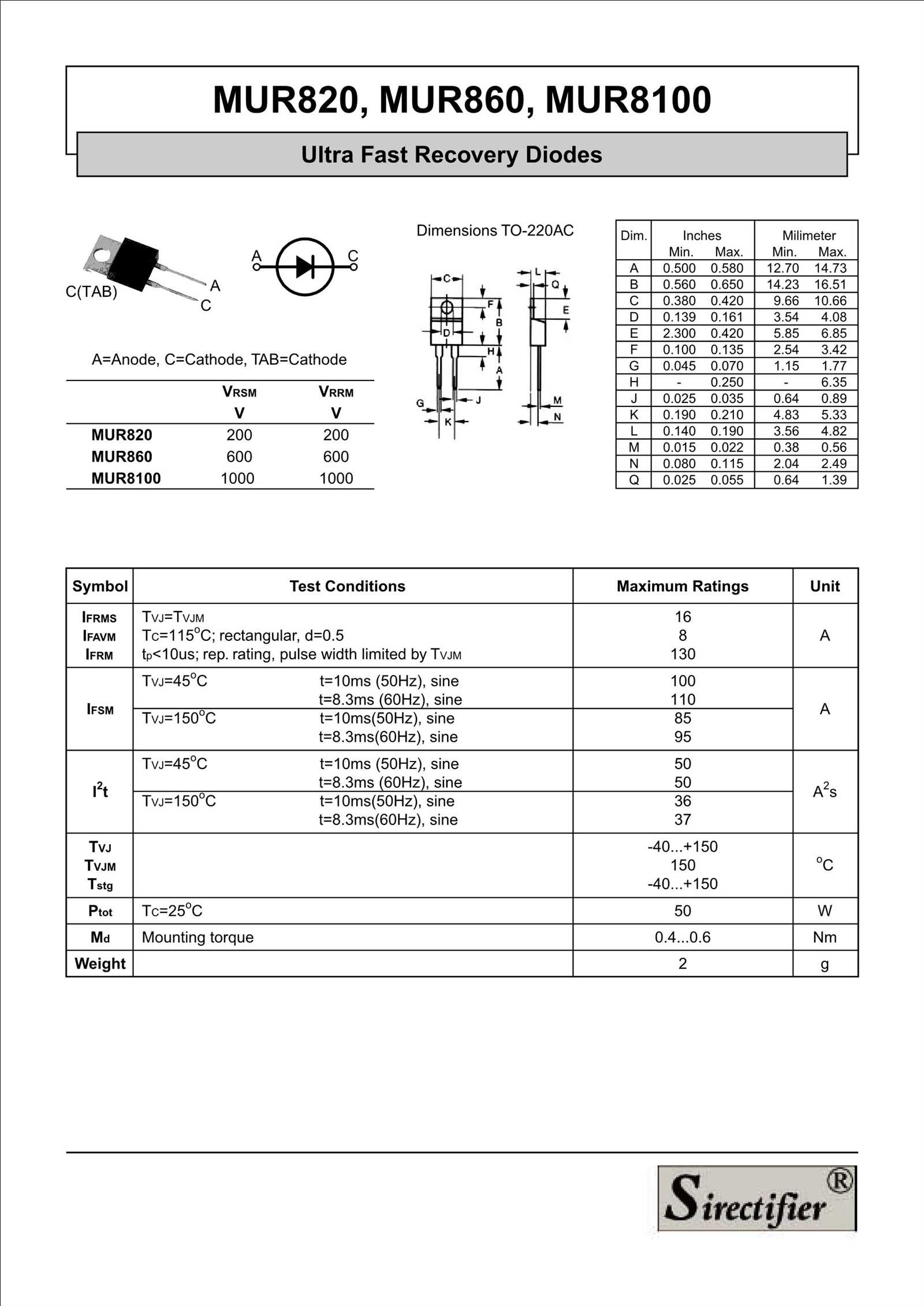 mur110-datasheet