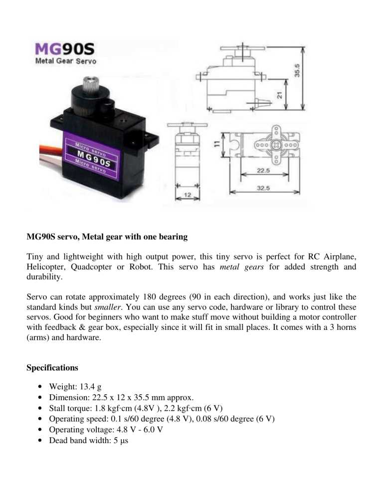 arduino-servo-sg90-datasheet