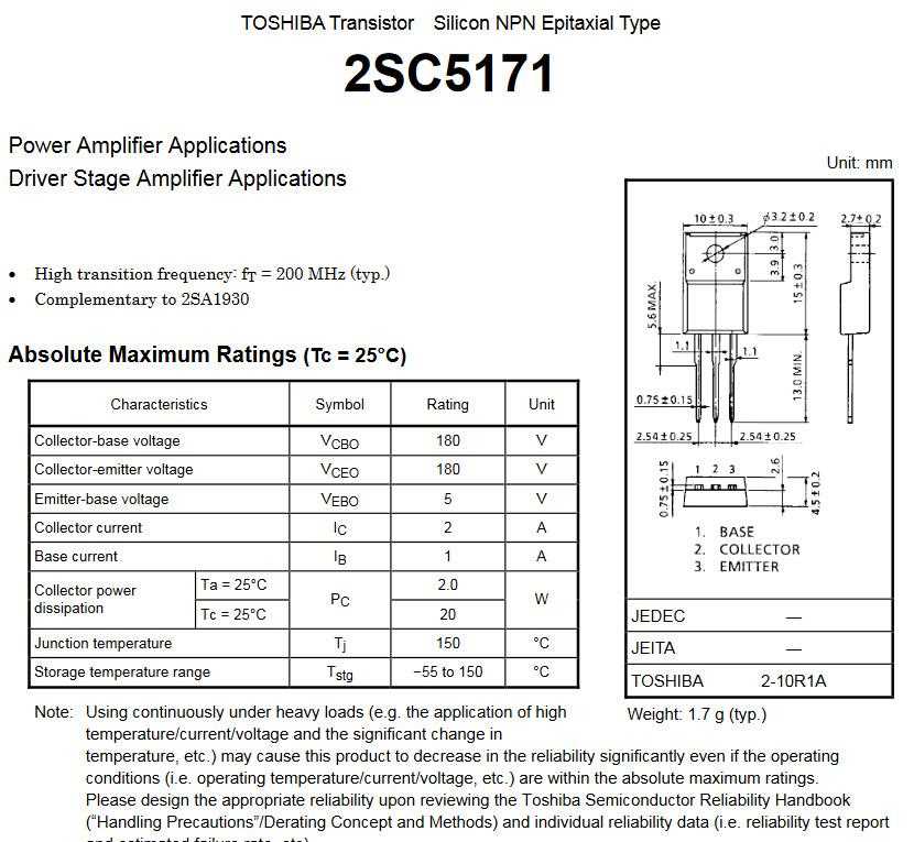 c4793-transistor-datasheet