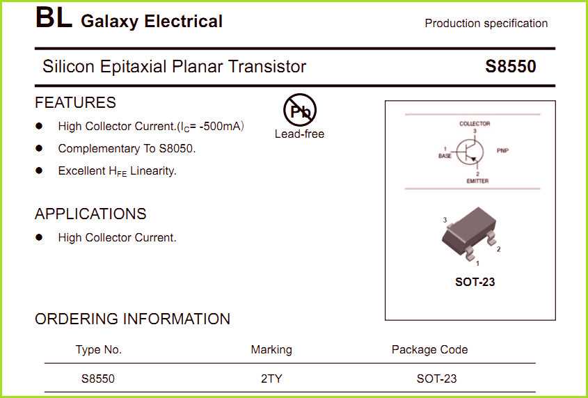 s8550-transistor-datasheet