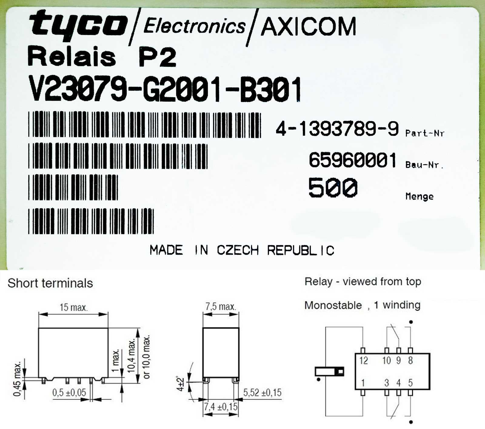 axicom-relay-v23079-datasheet