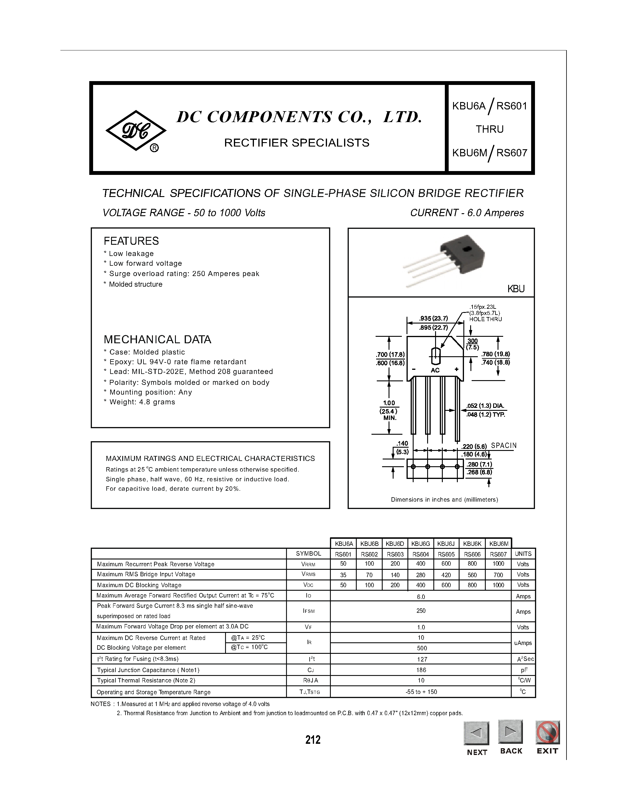 kbu8k-bridge-rectifier-datasheet