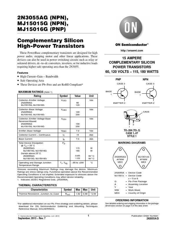 2n3055g-datasheet 2n3055g-datasheet