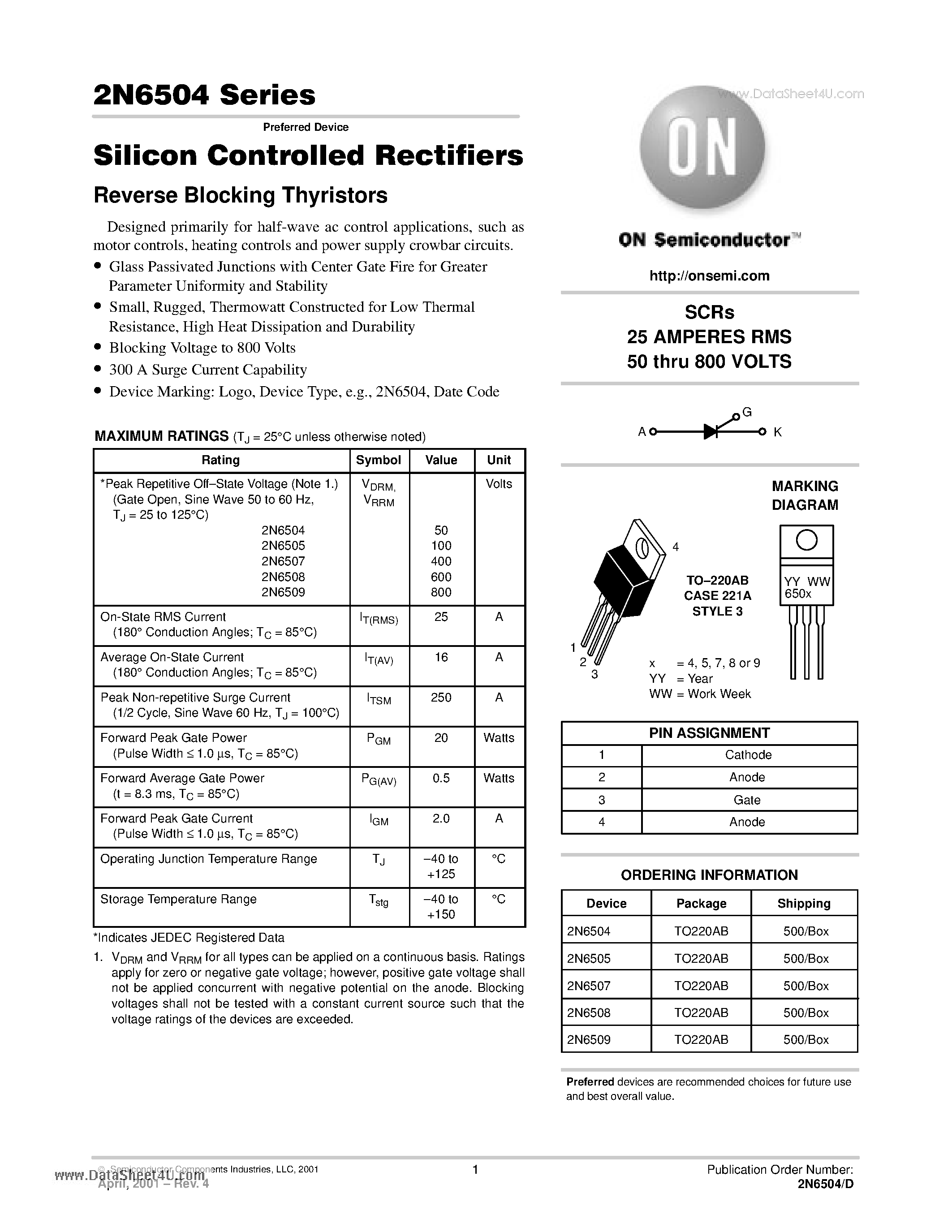 6504-mosfet-datasheet
