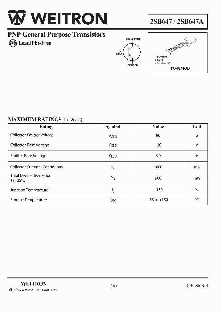 b647-transistor-datasheet