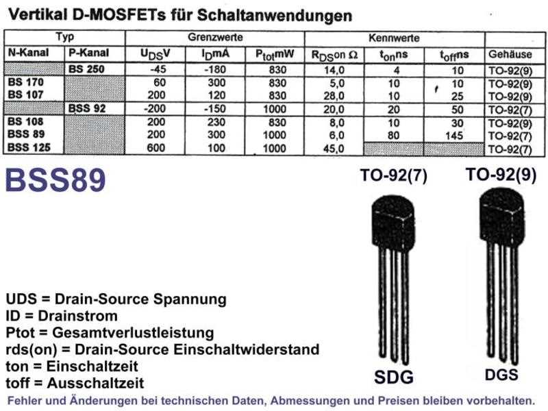 bs250-transistor-datasheet