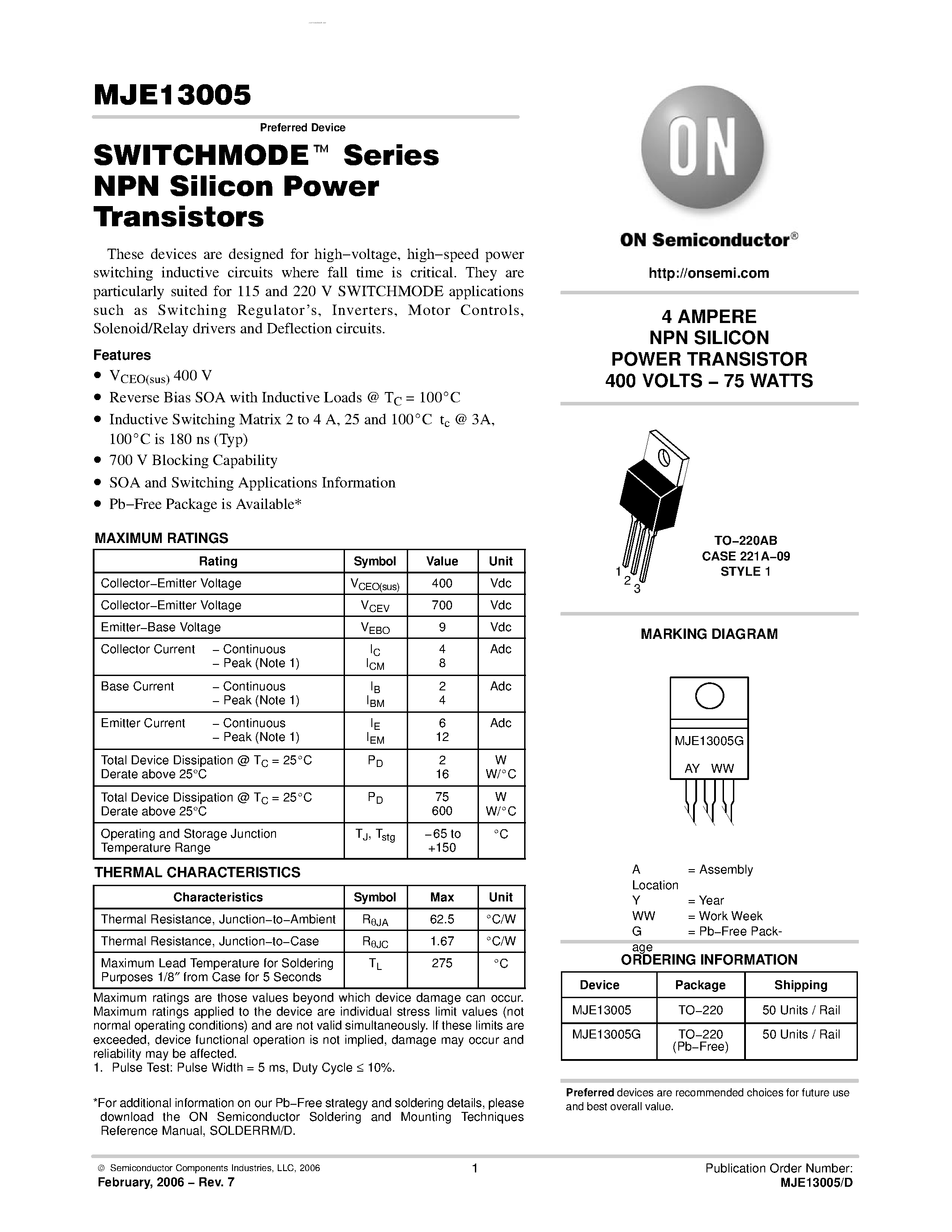 mje13009g-datasheet