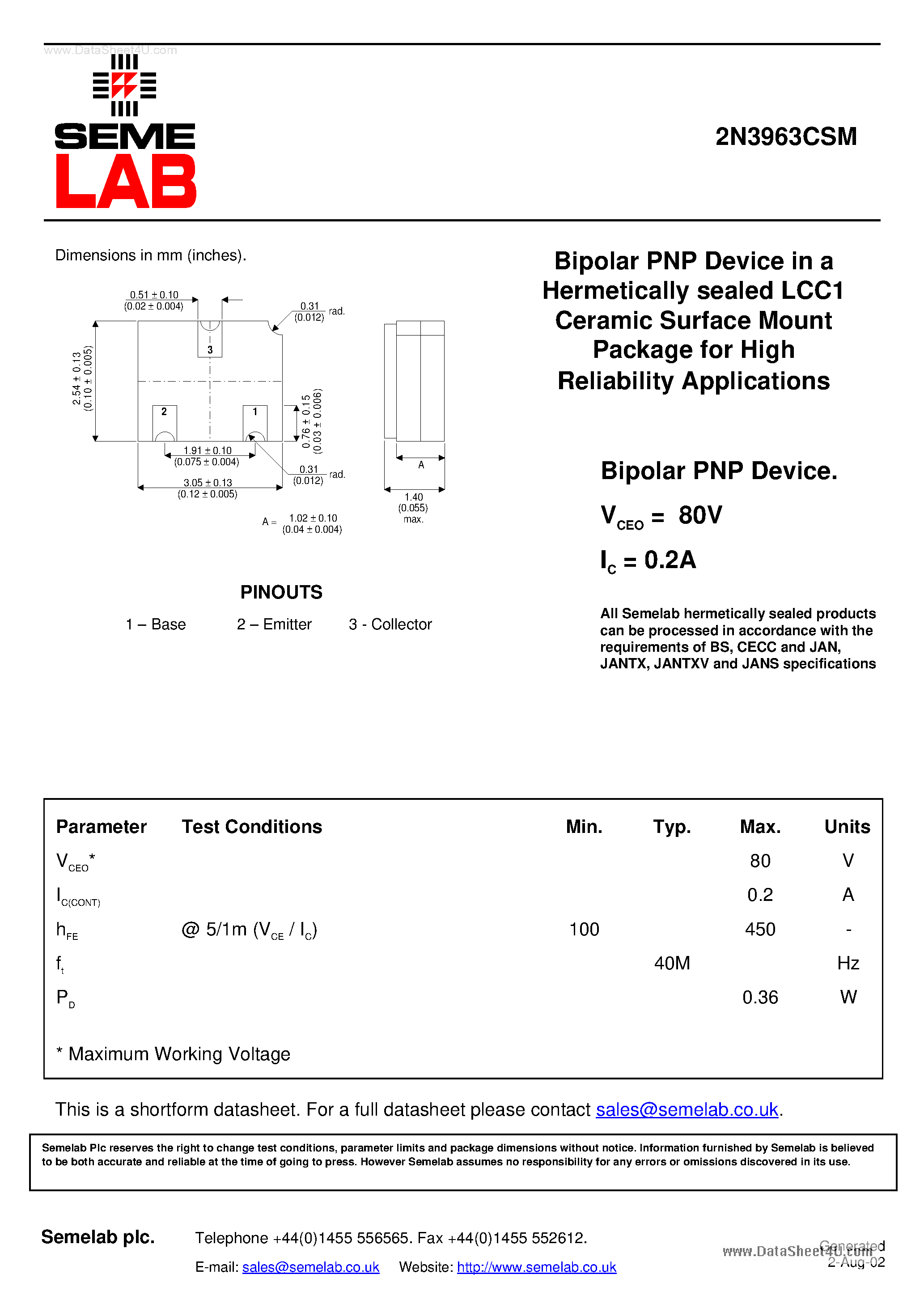 csm-datasheet