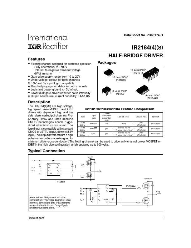 international-rectifier-datasheet international-rectifier-datasheet