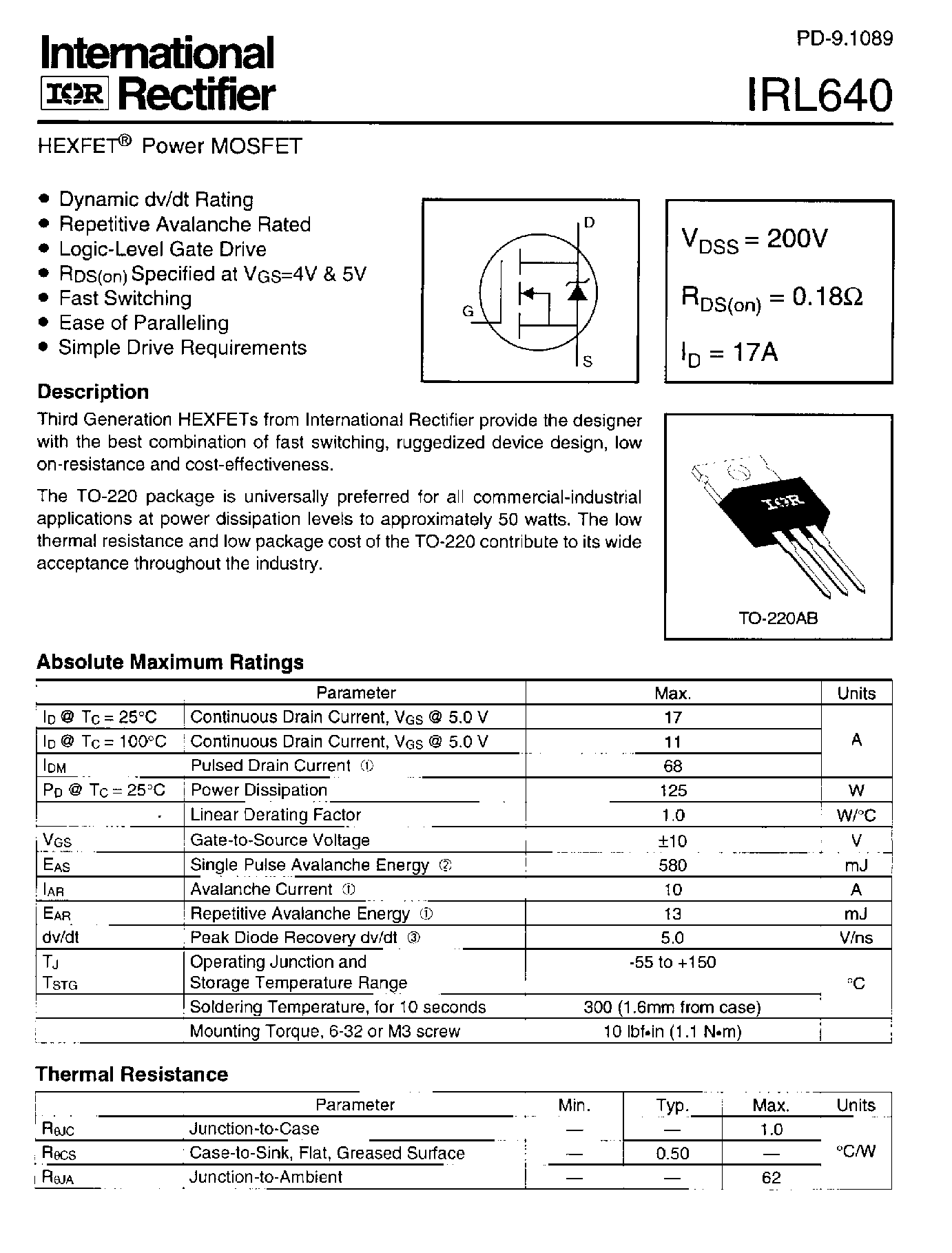 international-rectifier-datasheet international-rectifier-datasheet