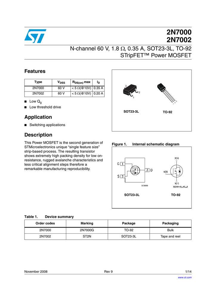 2n7000g-mosfet-datasheet