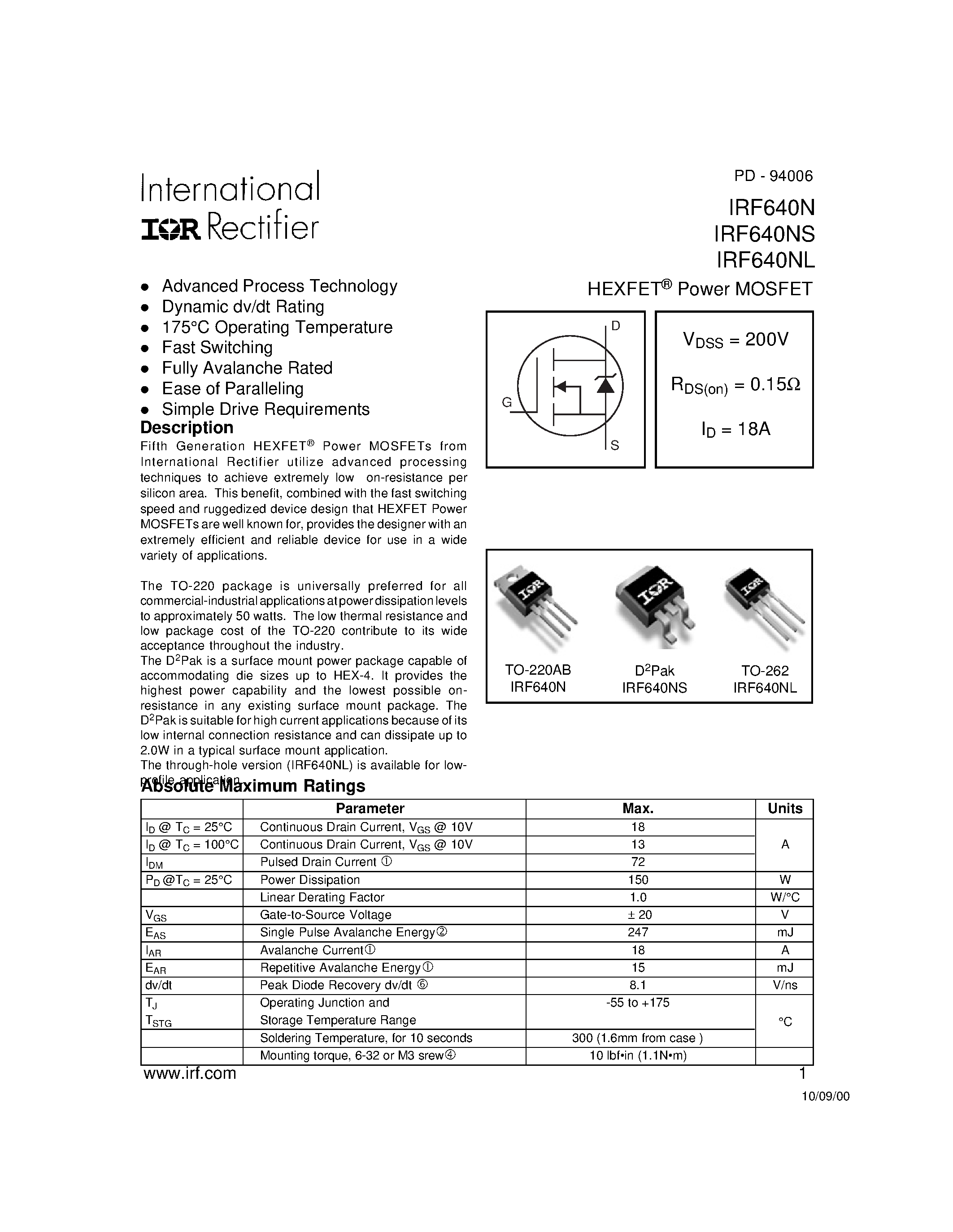 irf640-mosfet-datasheet