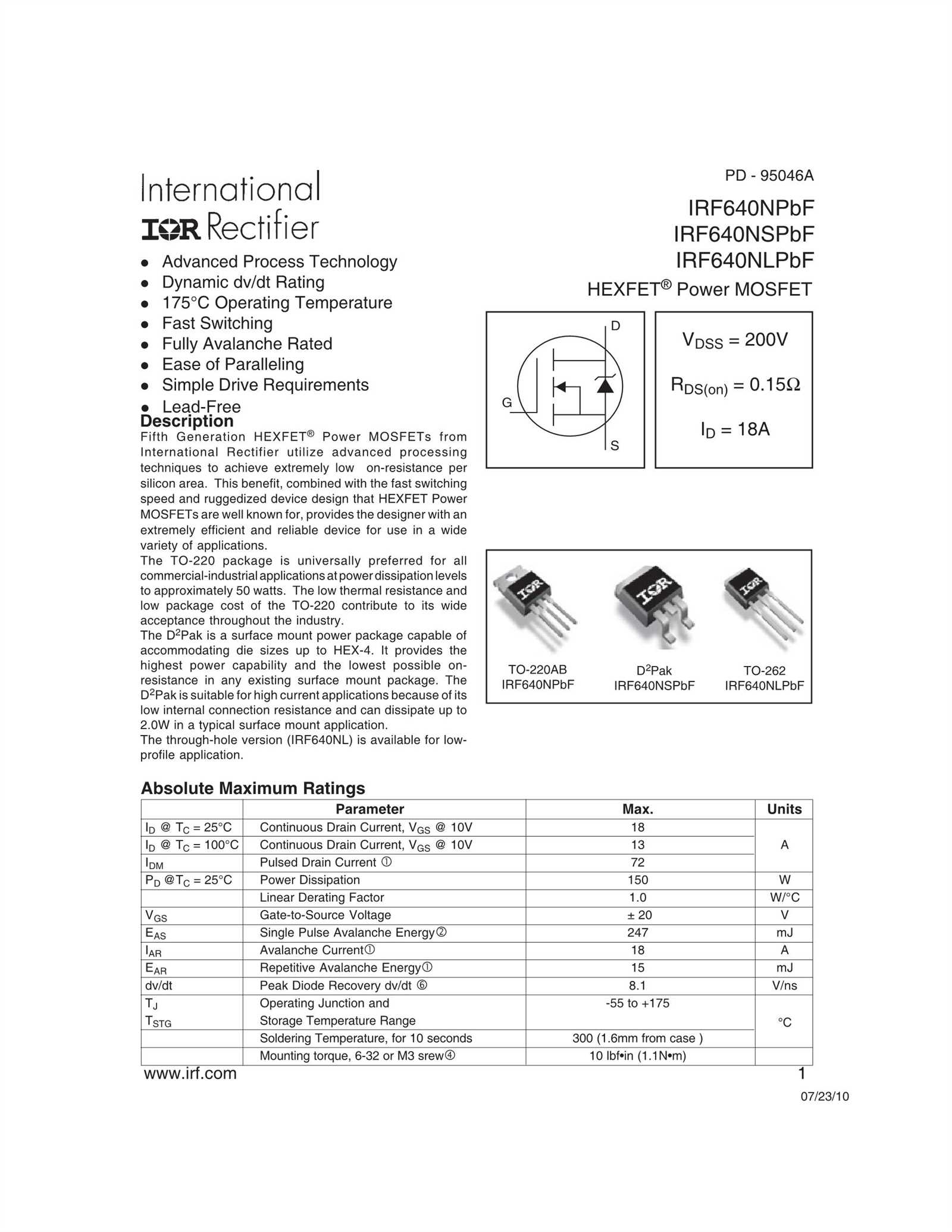 irf640b-datasheet