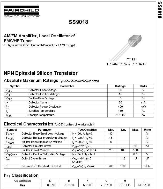 s9018-transistor-datasheet