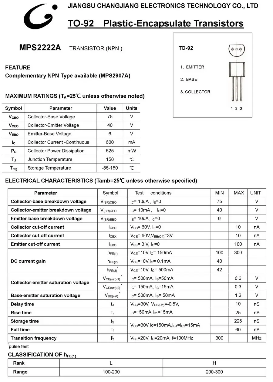 mps2222a-datasheet