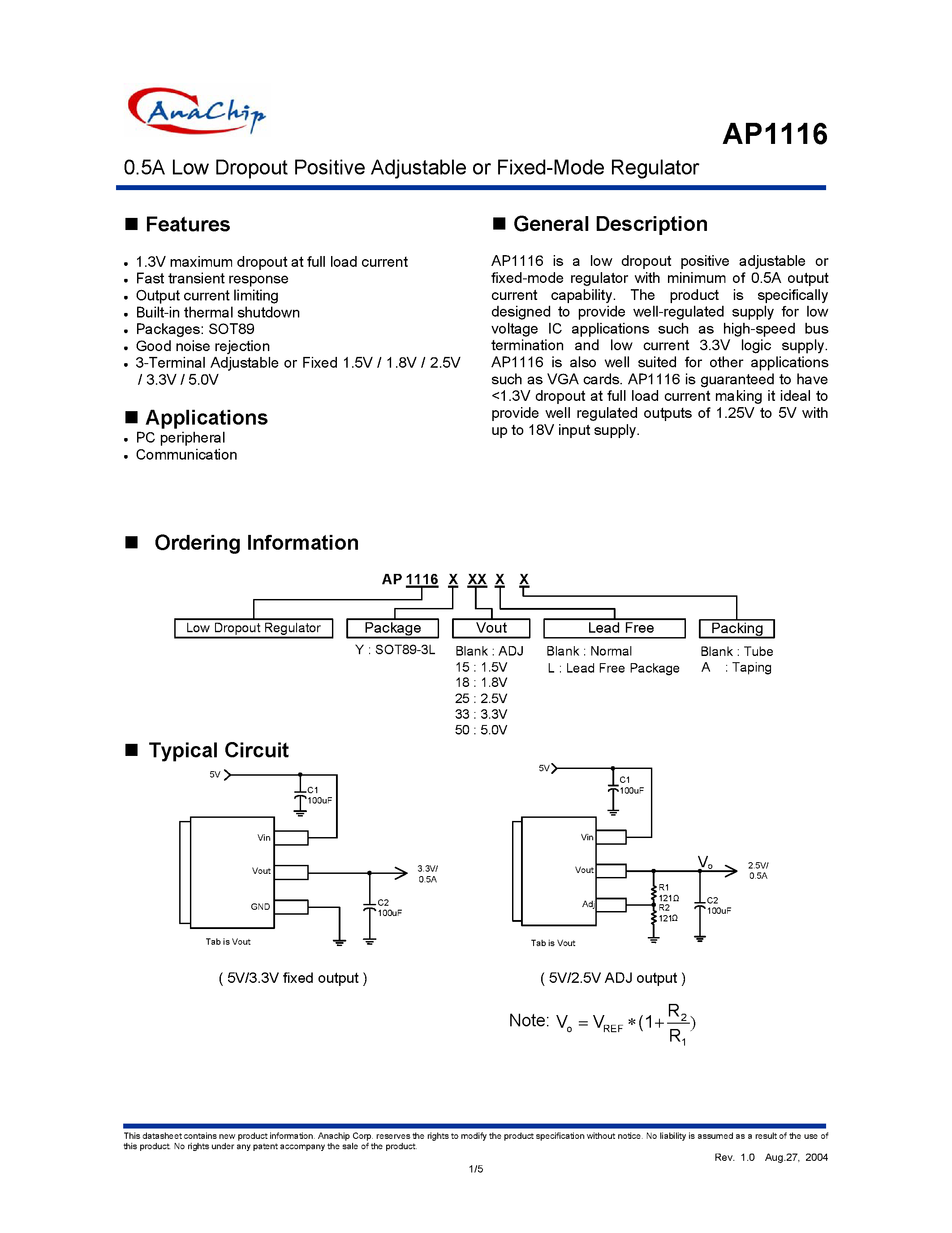 b1116-datasheet