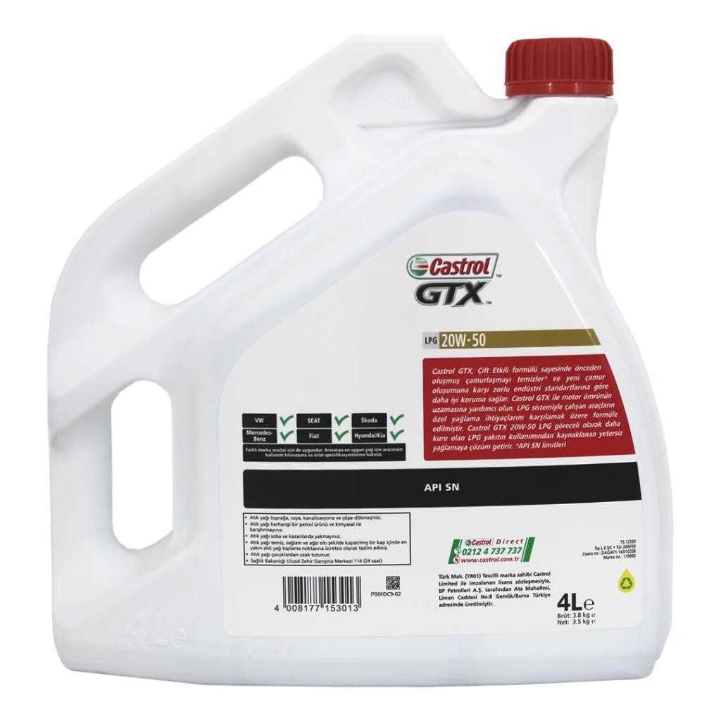 castrol-gtx-20w50-datasheet