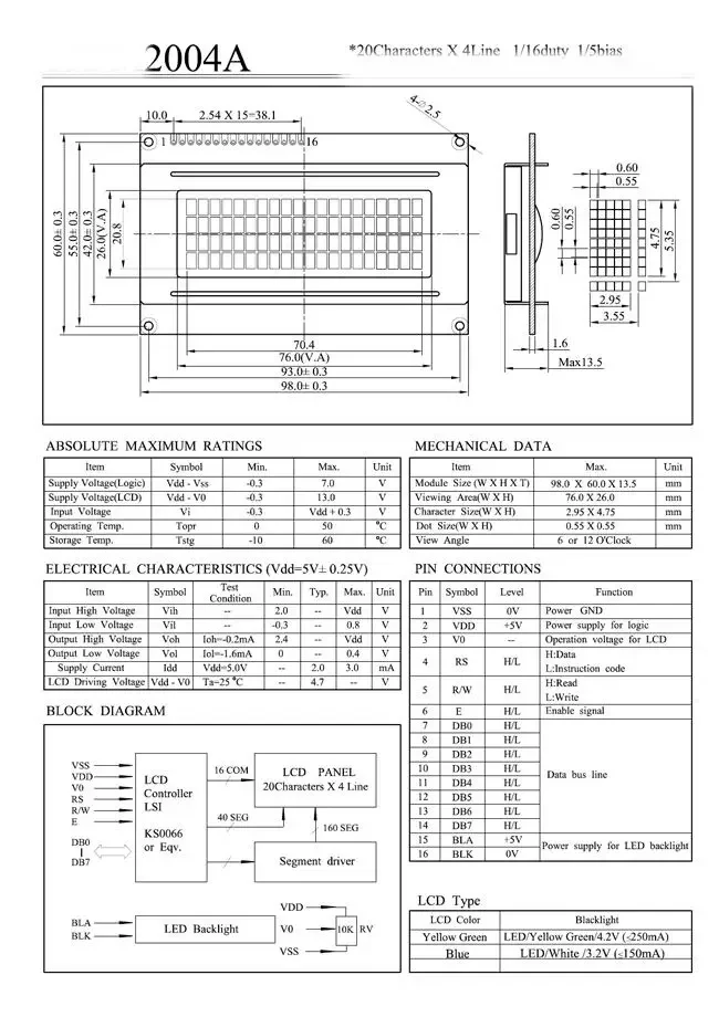 lcd2004a-datasheet lcd2004a-datasheet