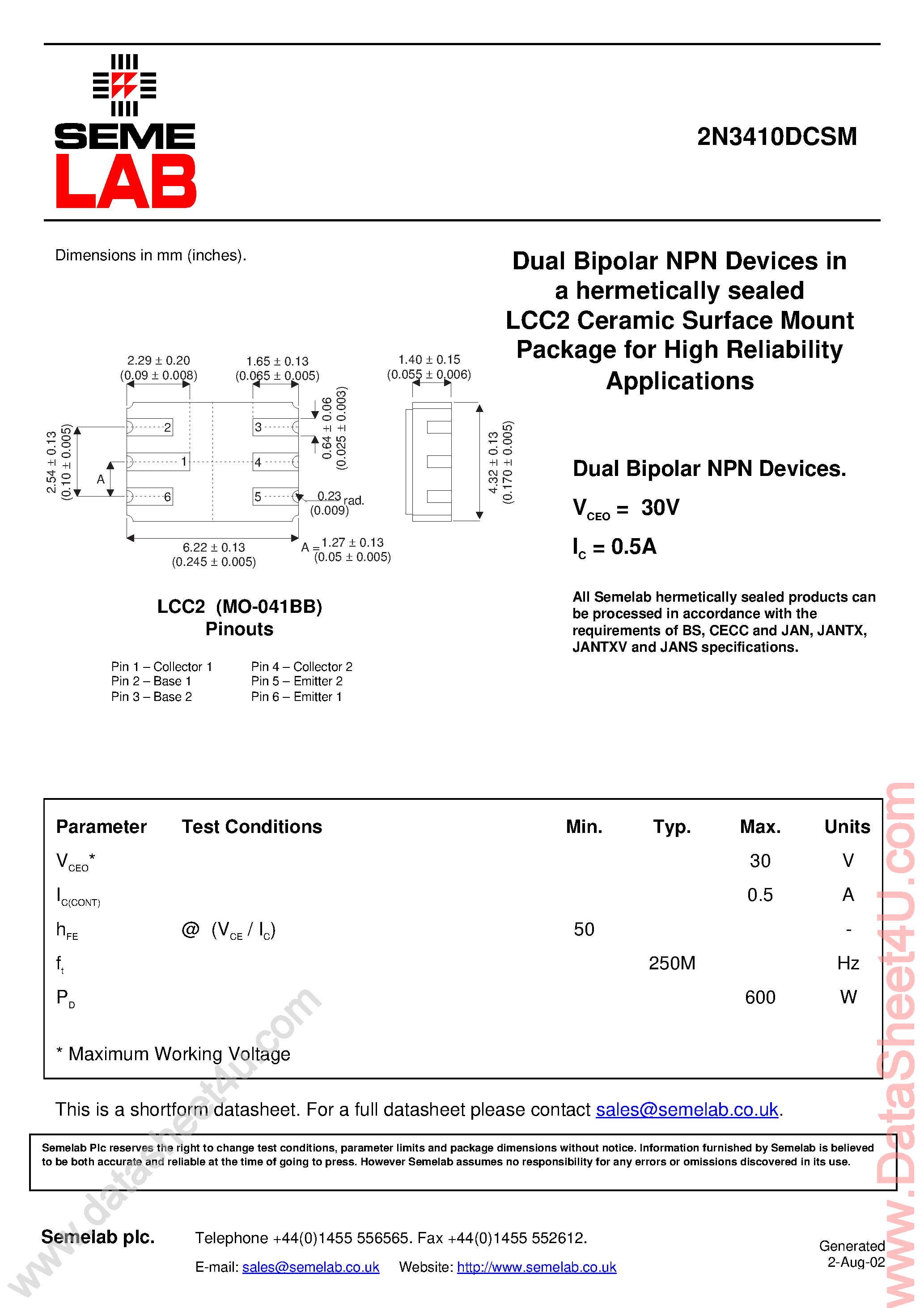 bc108-datasheet