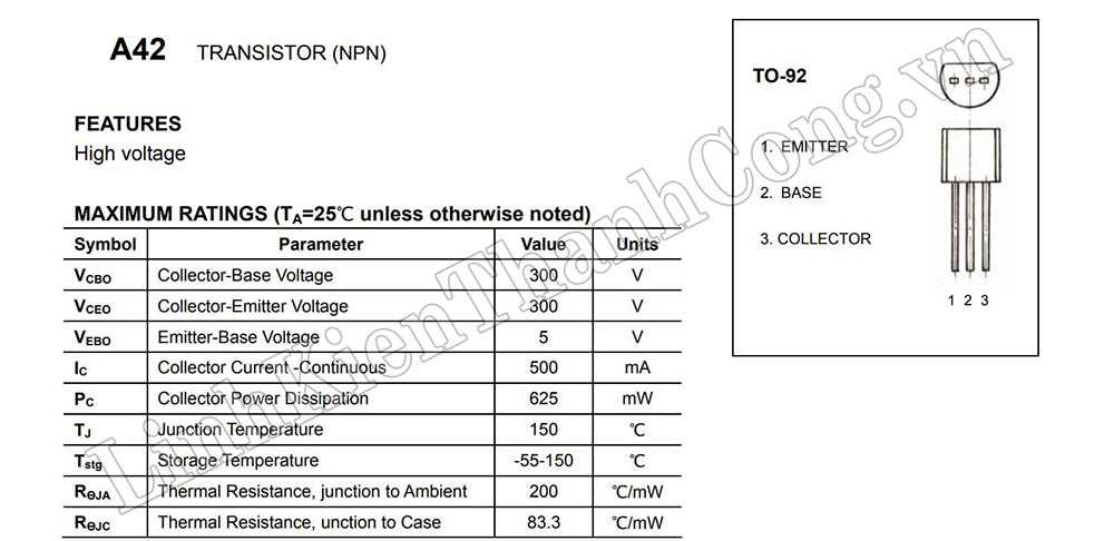 mpsa42-transistor-datasheet