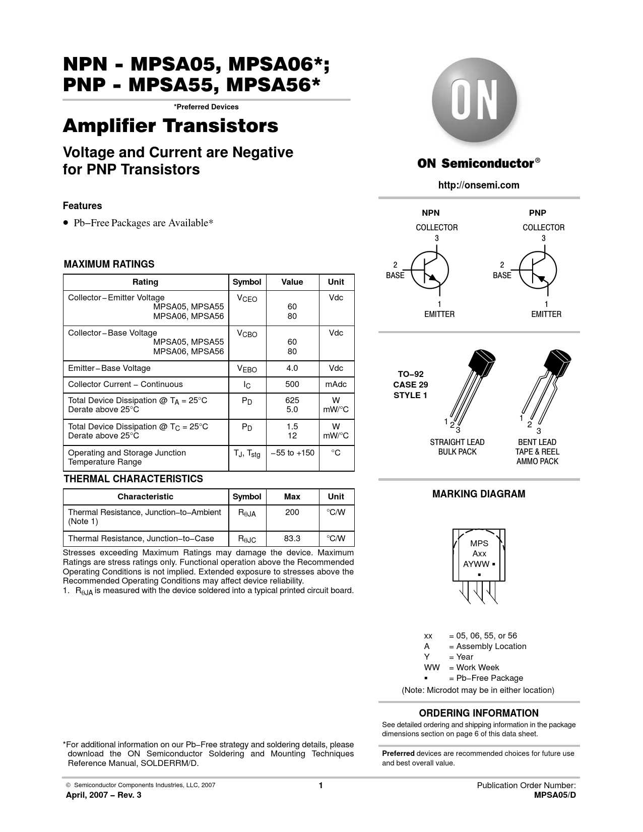 mpsa56-transistor-datasheet