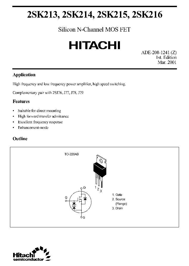 2sk2765-datasheet 2sk2765-datasheet