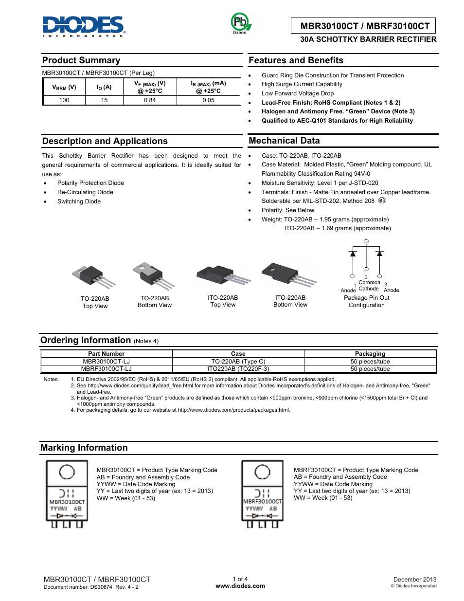 mbr30200pt-datasheet mbr30200pt-datasheet