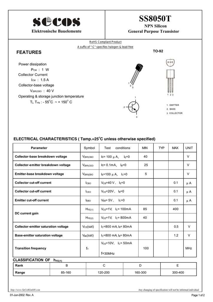 ss8550-transistor-datasheet