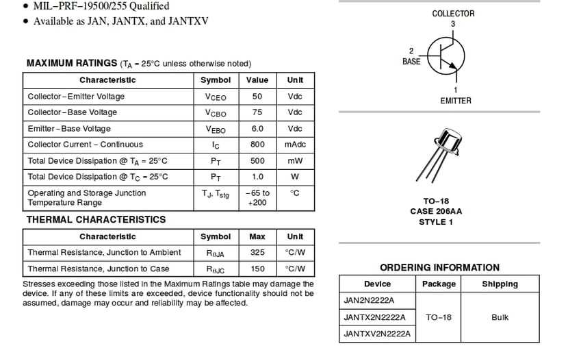 222a-transistor-datasheet