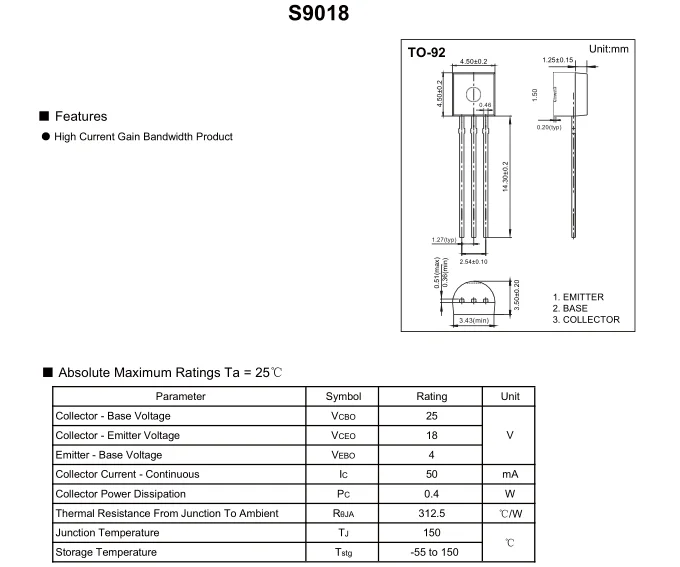 s9018-transistor-datasheet